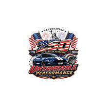 Load image into Gallery viewer, Decal — '250 Years of Freedom' Muscle Car Kiss-Cut Vinyl Sticker